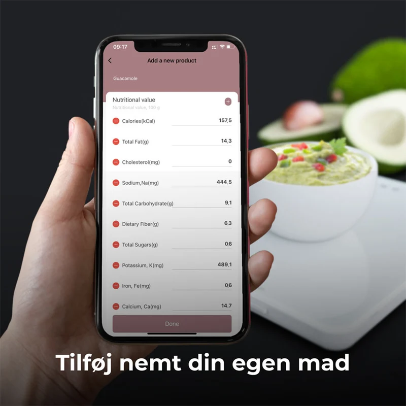 AENO Smart Køkkenvægt Med Kaloriemåler