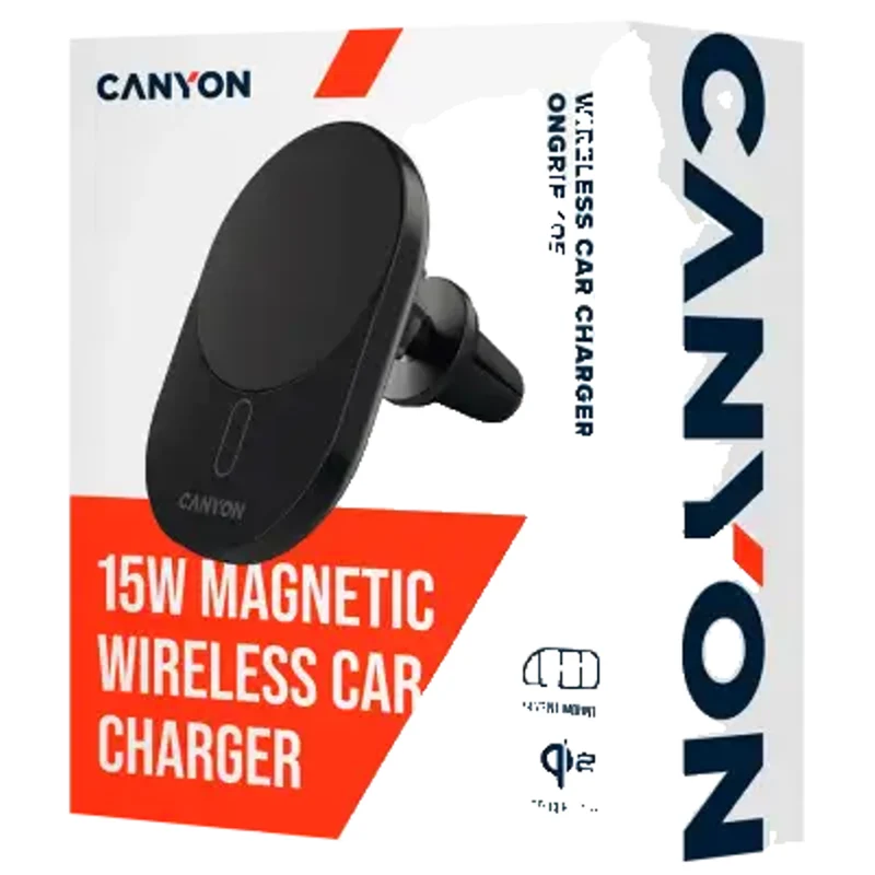 Canyon OnGrip 105 15W Qi2 Biloplader, Sort