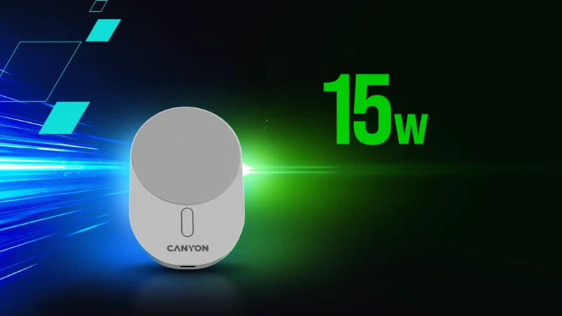 Canyon OnGrip 105 15W Qi2 Biloplader, Sort