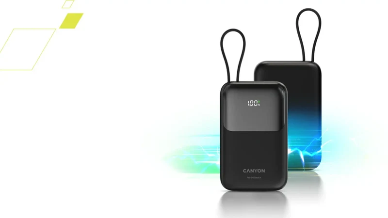 Canyon OnPower 101 10000 mAh PD 22.5W, Sort
