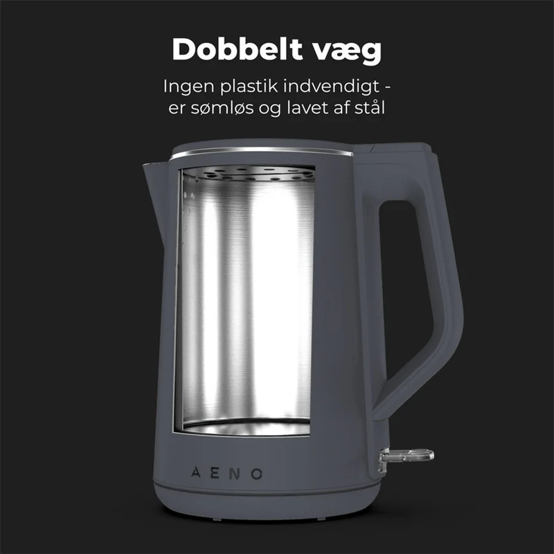 AENO EK4 Elkedel 1,5L, Grå