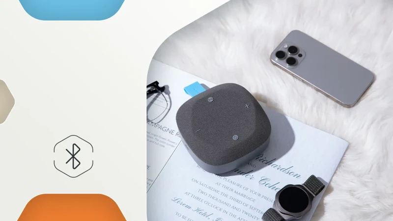 Canyon Hexagon 10 Bluetooth Højttaler 8W, Grå/Blå