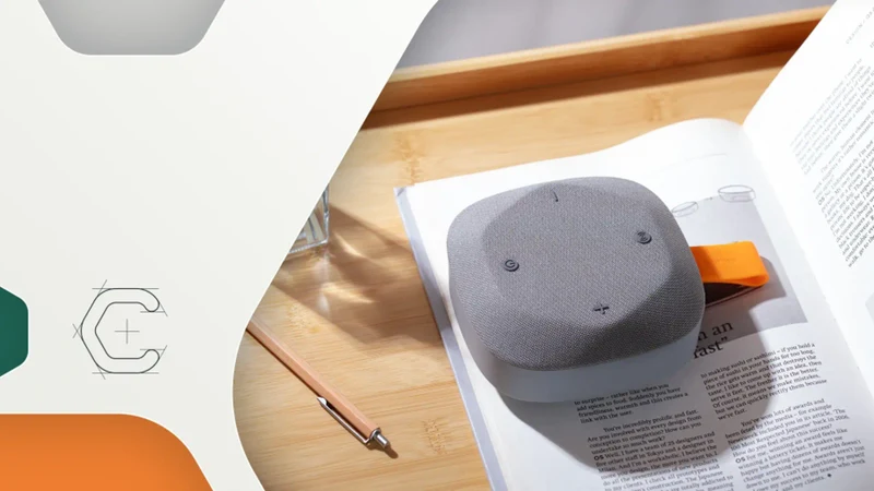 Canyon Hexagon 10 Bluetooth Højttaler 8W, Grå/Blå