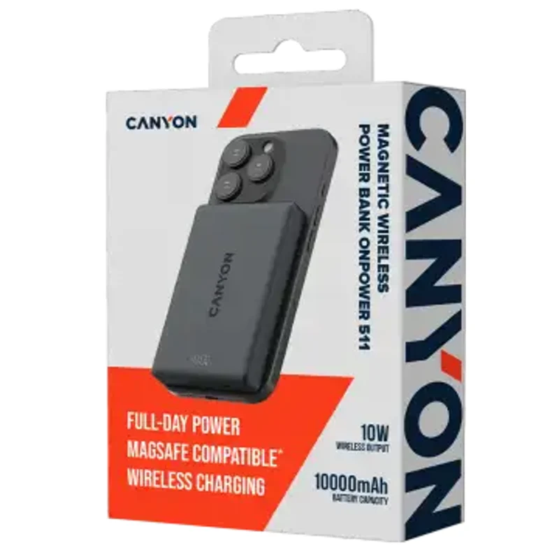 Canyon OnPower 511 MagSafe 10000 mAh, Sort