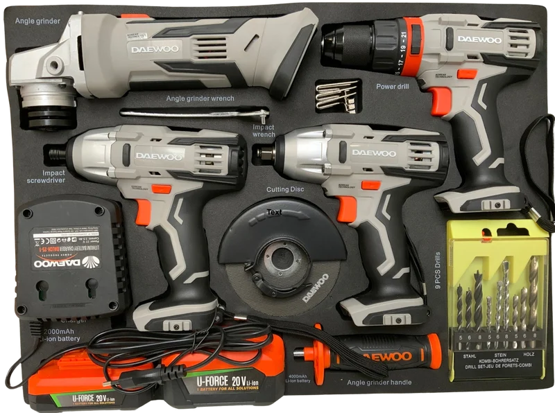 Daewoo Power-Tool Set 4 in 1