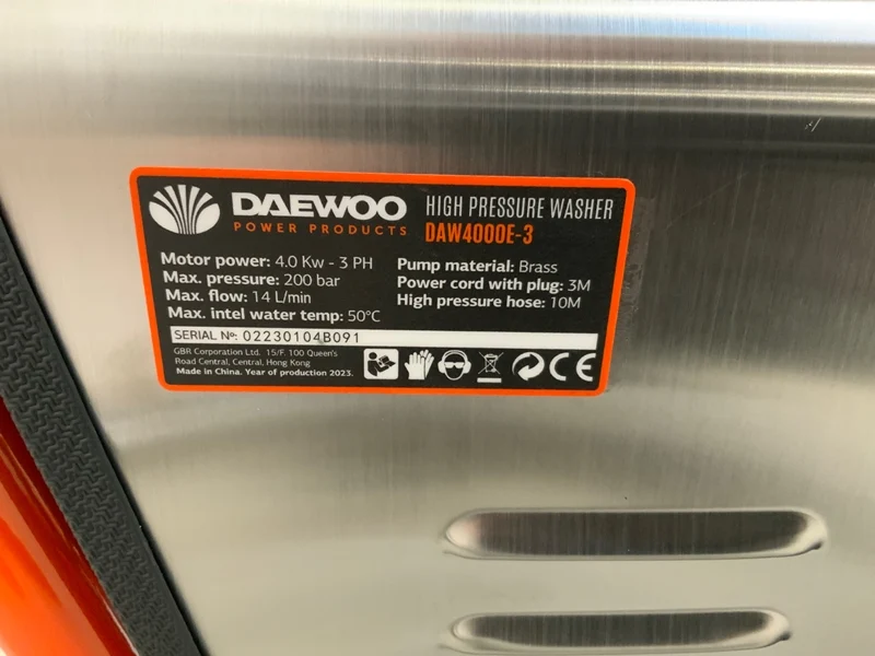 Hochdruckreiniger Daewoo DAW400E-3, 200 Bar