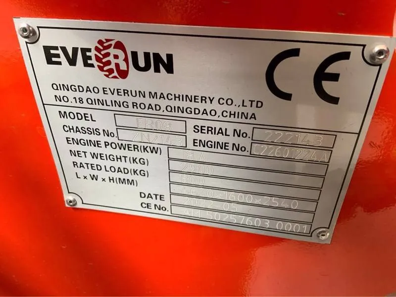 Radlader Hoflader EVERUN Modell ER 08 4WD