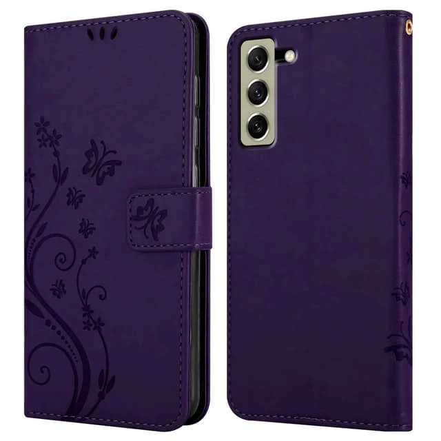 Cadorabo Samsung Galaxy S21 FE Wallet Case - Floral Pattern