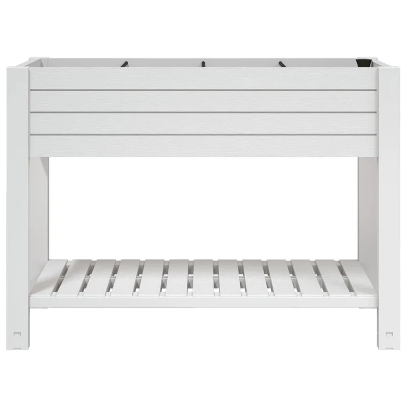 vidaXL Raised Garden Bed White 110x45x79 cm Polypropylene