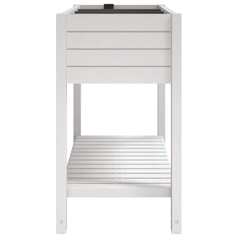 vidaXL Raised Garden Bed White 110x45x79 cm Polypropylene