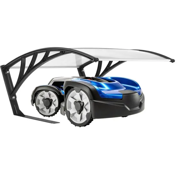 tectake Domus Robotic Lawnmower Garage Transparent