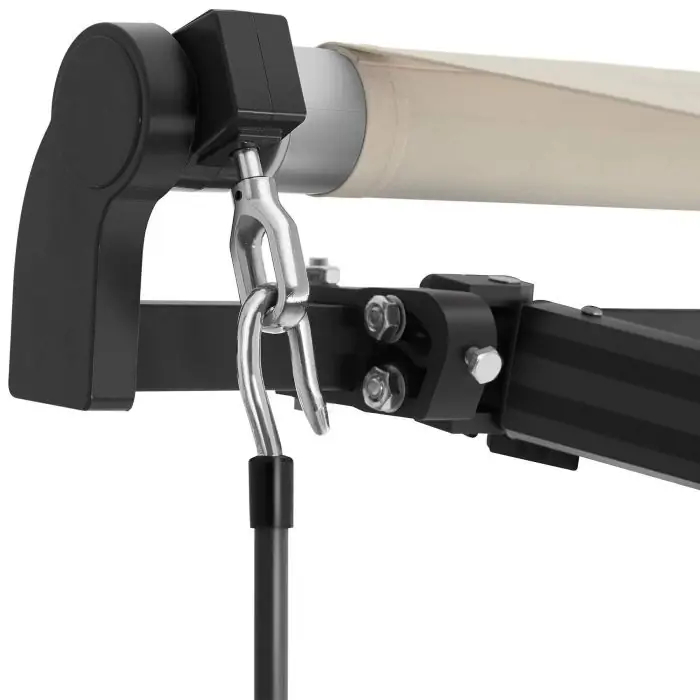 tectake Ornella Retractable Awning with Wall Bracket 300 x 250 cm Beige