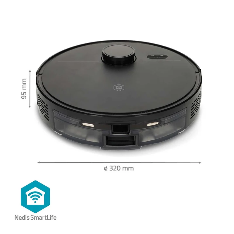 SmartLife Robotstofzuiger Navigatiemethode: Laser navigatie - Wi-Fi - Capaciteit opvangreservoir: 0.59l