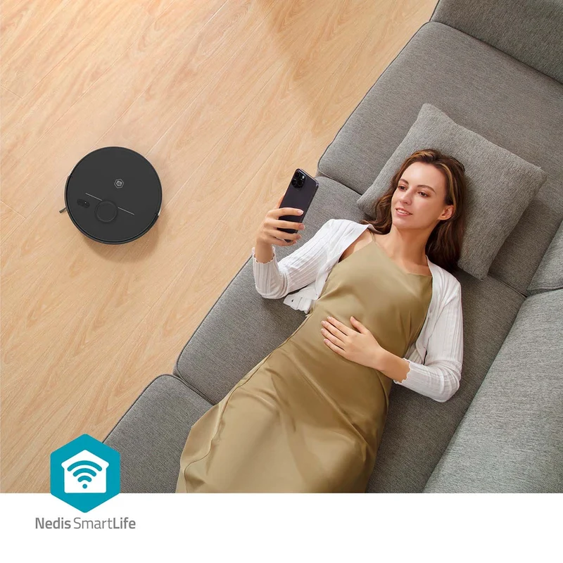SmartLife Robotstofzuiger Navigatiemethode: Laser navigatie - Wi-Fi - Capaciteit opvangreservoir: 0.59l