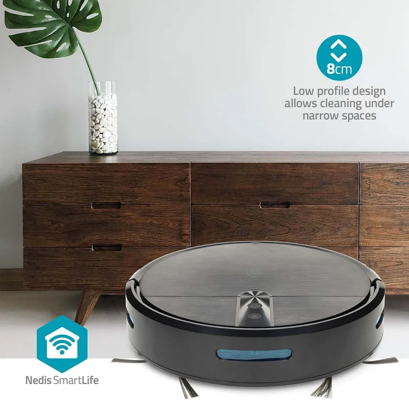 SmartLife Robotstofzuiger Navigatiemethode: Willekeurig - Wi-Fi - Capaciteit opvangreservoir: 0.6l