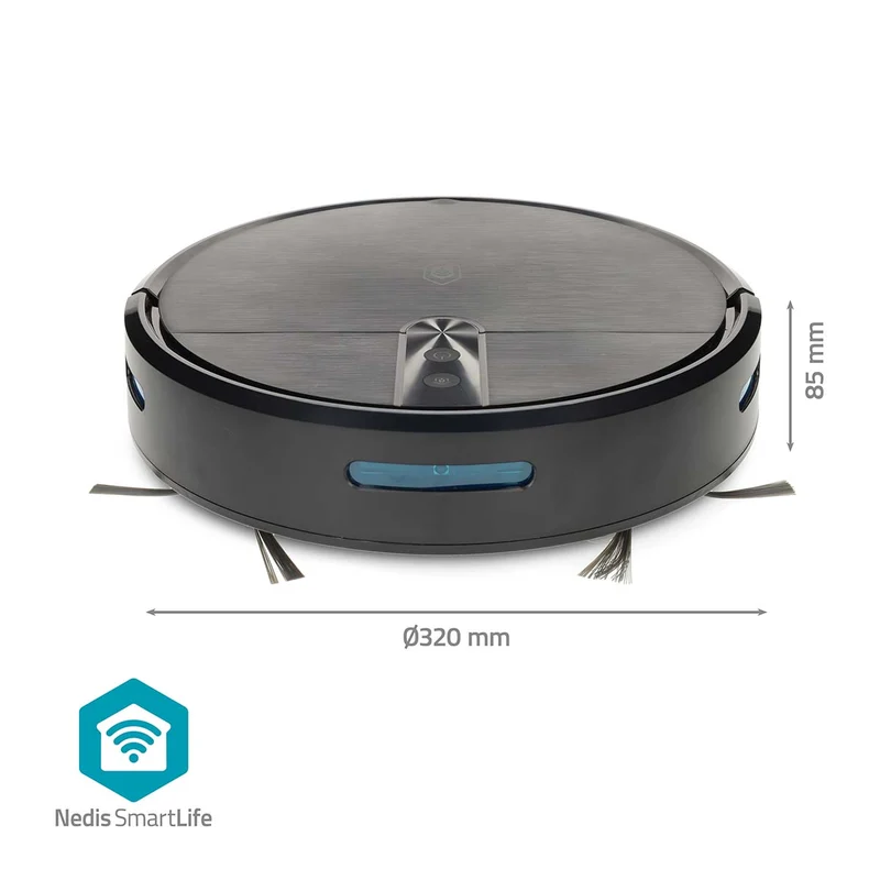 SmartLife Robotstofzuiger Navigatiemethode: Willekeurig - Wi-Fi - Capaciteit opvangreservoir: 0.6l