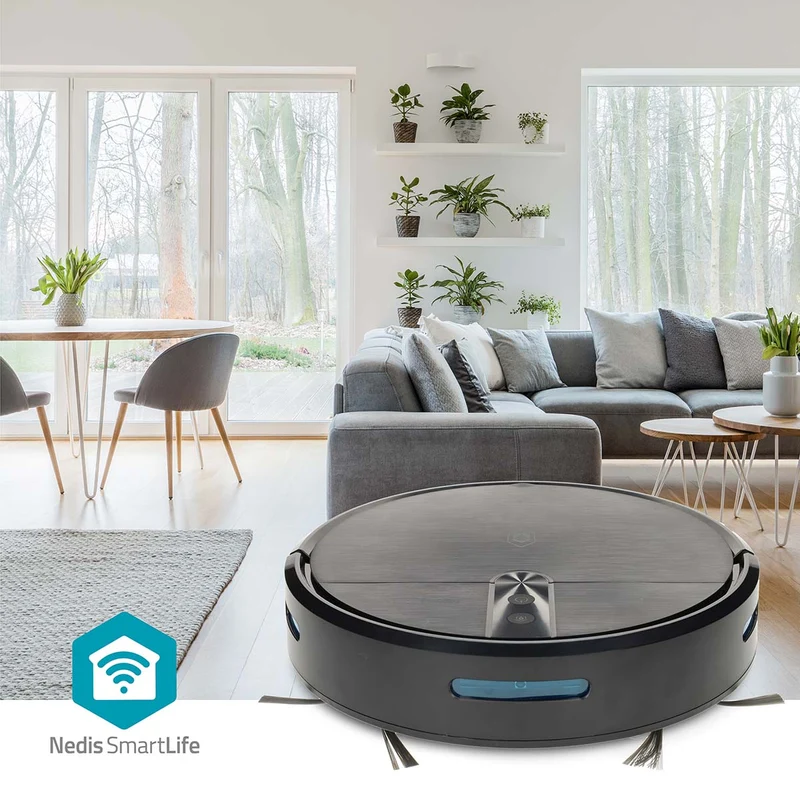 SmartLife Robotstofzuiger Navigatiemethode: Willekeurig - Wi-Fi - Capaciteit opvangreservoir: 0.6l