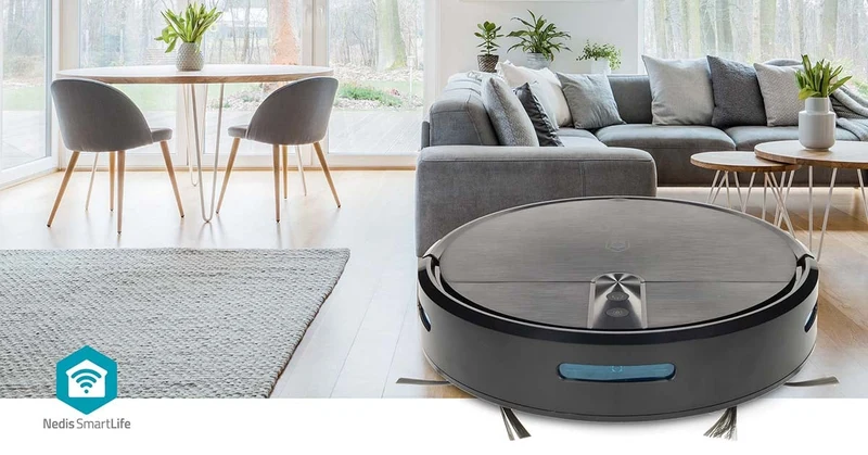 SmartLife Robotstofzuiger Navigatiemethode: Willekeurig - Wi-Fi - Capaciteit opvangreservoir: 0.6l