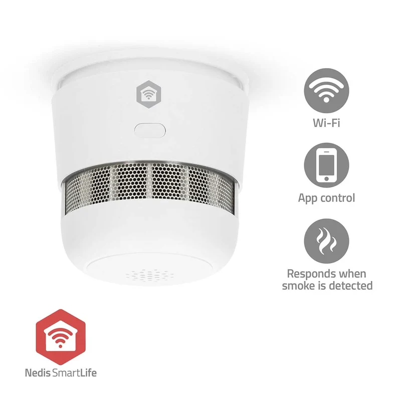 SmartLife Rookmelder Zigbee 3.0 - Batterij Gevoed - Levenscyclus sensor: 10 Jaar