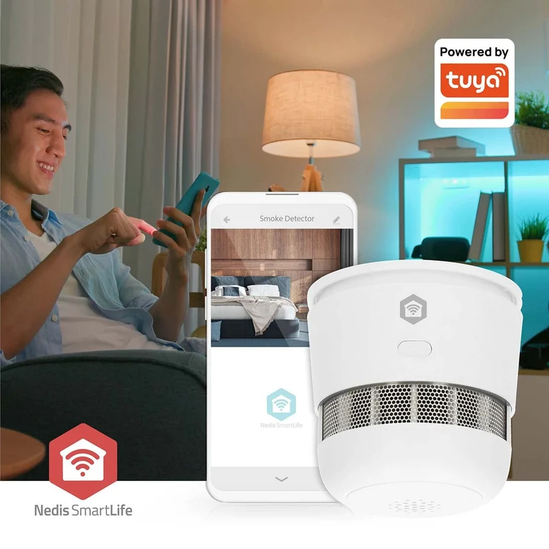 SmartLife Rookmelder Zigbee 3.0 - Batterij Gevoed - Levenscyclus sensor: 10 Jaar