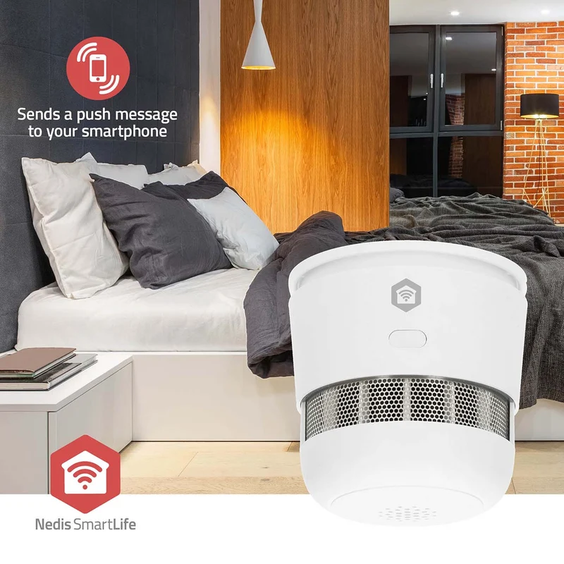 SmartLife Rookmelder Zigbee 3.0 - Batterij Gevoed - Levenscyclus sensor: 10 Jaar