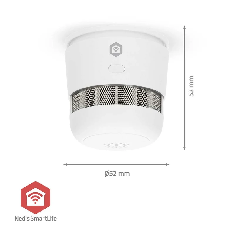 SmartLife Rookmelder Zigbee 3.0 - Batterij Gevoed - Levenscyclus sensor: 10 Jaar
