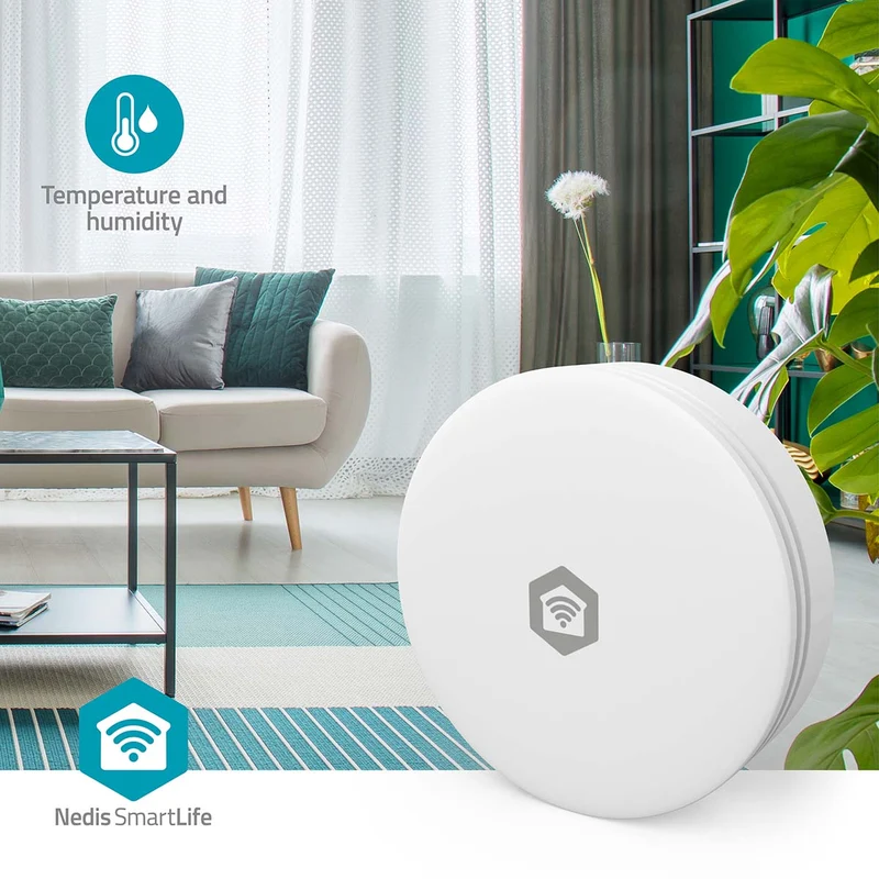 SmartLife Luchtkwaliteitsmonitor Wi-Fi - Koolstofdioxide (CO2) / Temperatuur / Vochtigheid - Android™ / IOS
