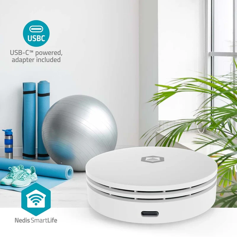SmartLife Luchtkwaliteitsmonitor Wi-Fi - Koolstofdioxide (CO2) / Temperatuur / Vochtigheid - Android™ / IOS