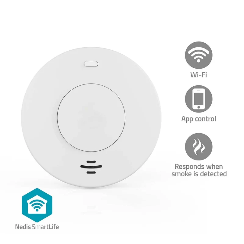 SmartLife Rookmelder Wi-Fi - Batterij Gevoed - Levenscyclus sensor: 10 Jaar