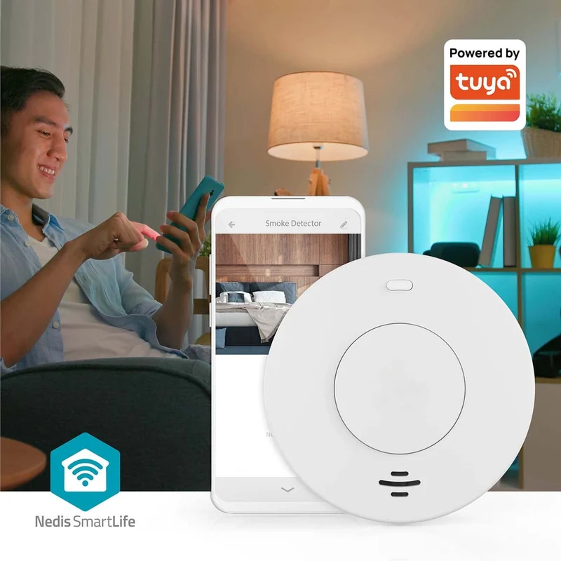 SmartLife Rookmelder Wi-Fi - Batterij Gevoed - Levenscyclus sensor: 10 Jaar