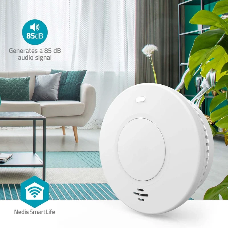 SmartLife Rookmelder Wi-Fi - Batterij Gevoed - Levenscyclus sensor: 10 Jaar