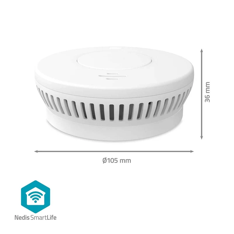 SmartLife Rookmelder Wi-Fi - Batterij Gevoed - Levenscyclus sensor: 10 Jaar