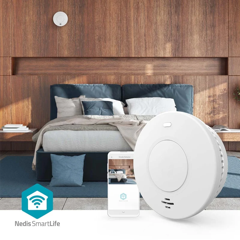 SmartLife Rookmelder Wi-Fi - Batterij Gevoed - Levenscyclus sensor: 10 Jaar