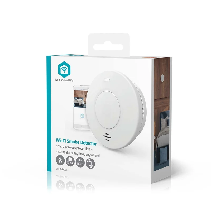 SmartLife Rookmelder Wi-Fi - Batterij Gevoed - Levenscyclus sensor: 10 Jaar