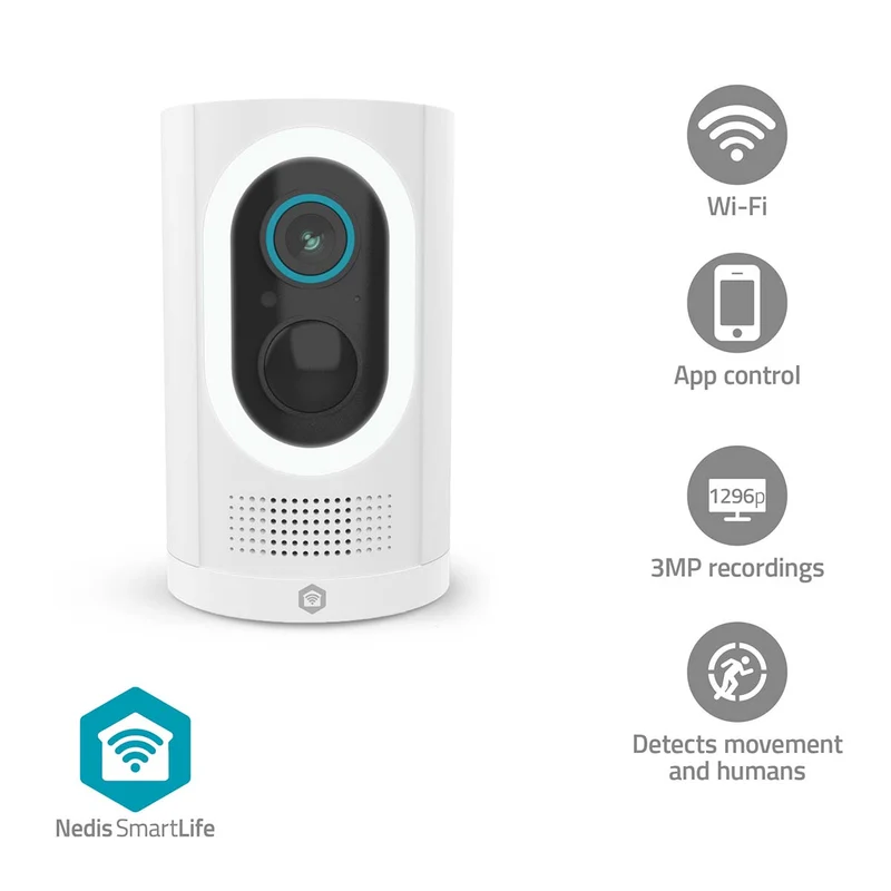 SmartLife Camera voor Buiten Spotlight - 3MP Full HD 1296p - IP65
