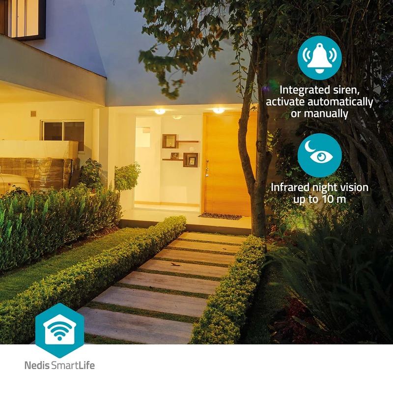 SmartLife Camera voor Buiten Spotlight - 3MP Full HD 1296p - IP65
