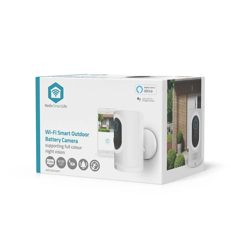SmartLife Camera voor Buiten Spotlight - 3MP Full HD 1296p - IP65
