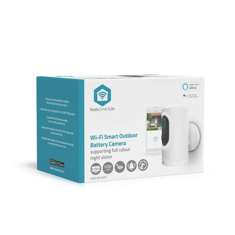 SmartLife Camera voor Buiten Spotlight - 3MP Full HD 1296p - IP65