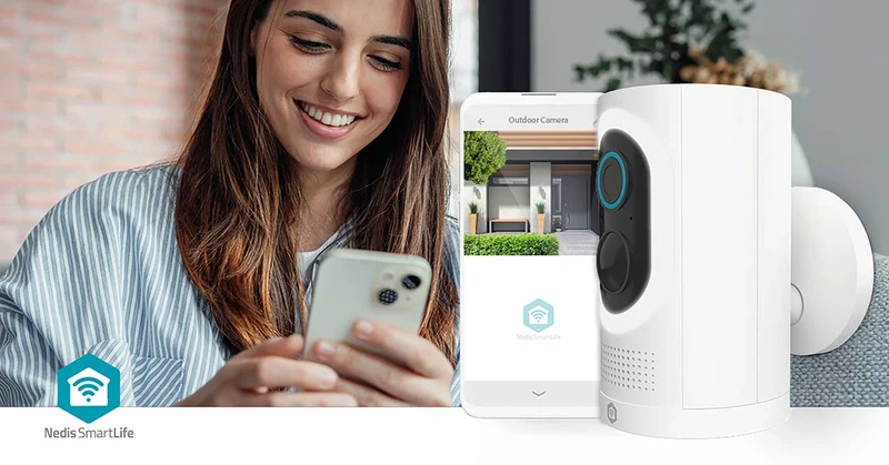 SmartLife Camera voor Buiten Spotlight - 3MP Full HD 1296p - IP65