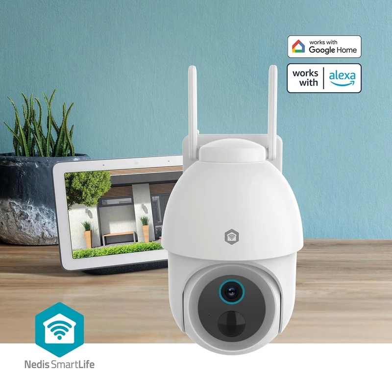 SmartLife Camera voor Buiten Spotlight - 3MP Full HD 1296p - Pan tilt