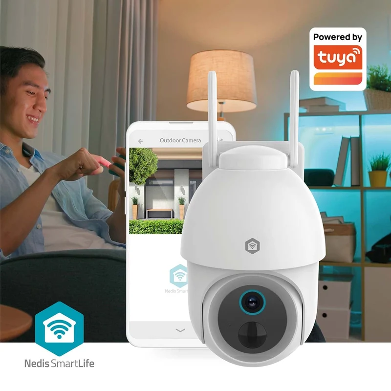 SmartLife Camera voor Buiten Spotlight - 3MP Full HD 1296p - Pan tilt