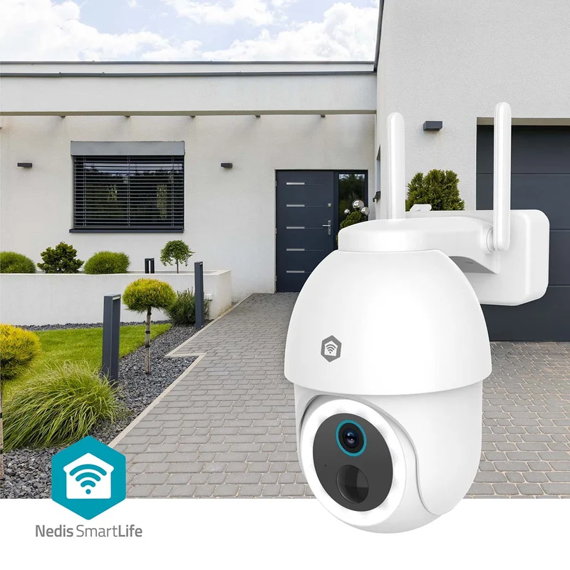 SmartLife Camera voor Buiten Spotlight - 3MP Full HD 1296p - Pan tilt
