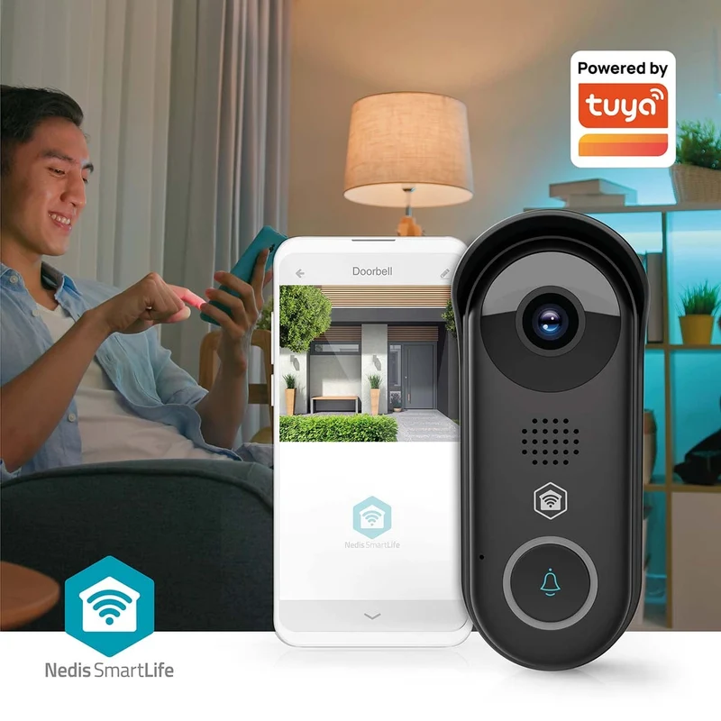 SmartLife Videodeurbel Transformator - Full HD 1080p - Cloud Opslag (optioneel) / microSD (niet inbegrepen) / Onvif