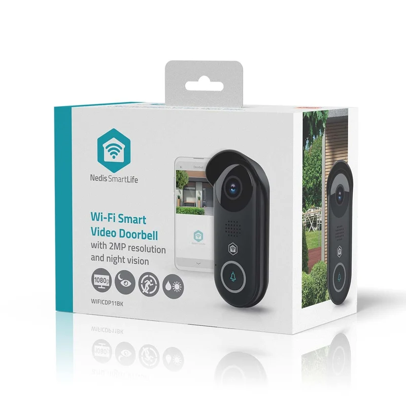 SmartLife Videodeurbel Transformator - Full HD 1080p - Cloud Opslag (optioneel) / microSD (niet inbegrepen) / Onvif