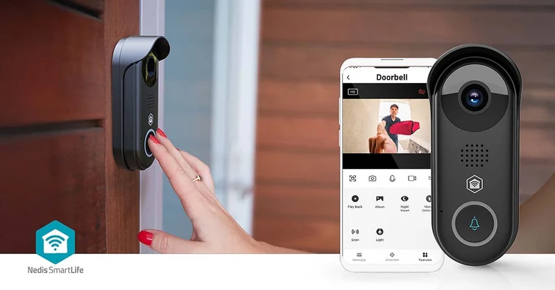 SmartLife Videodeurbel Transformator - Full HD 1080p - Cloud Opslag (optioneel) / microSD (niet inbegrepen) / Onvif