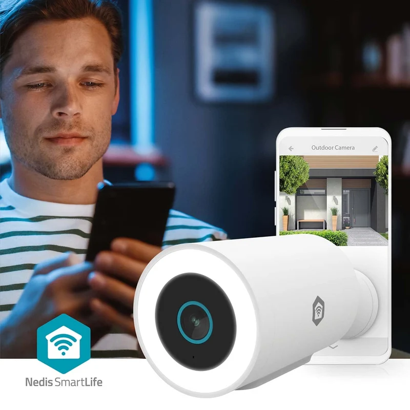 SmartLife Camera voor Buiten Spotlight - 3MP Full HD 1296p - IP65
