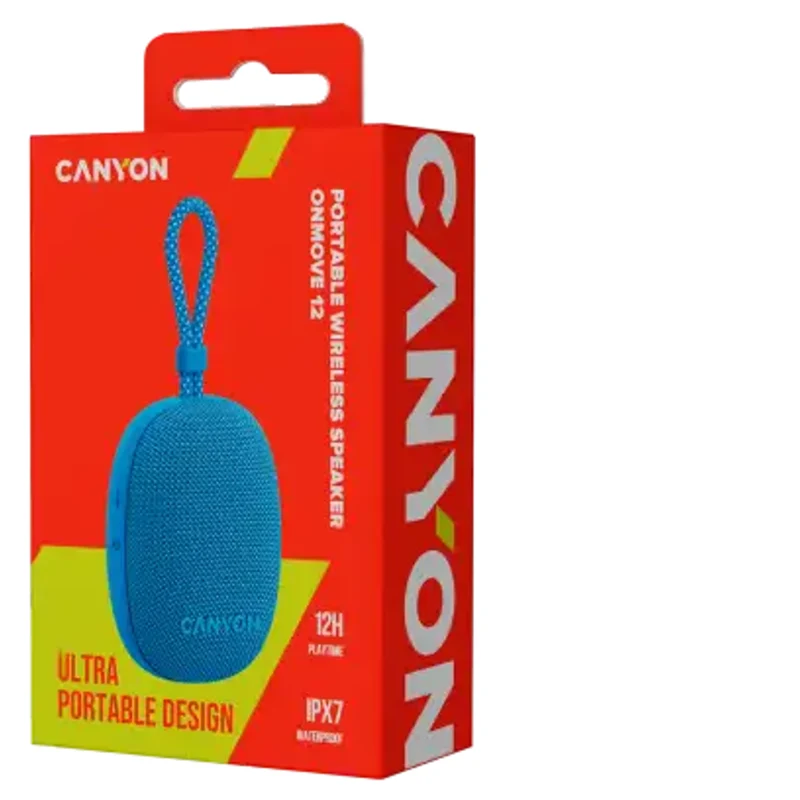 Canyon OnMove 12 Bluetooth Højttaler 5W IPX7, Blå
