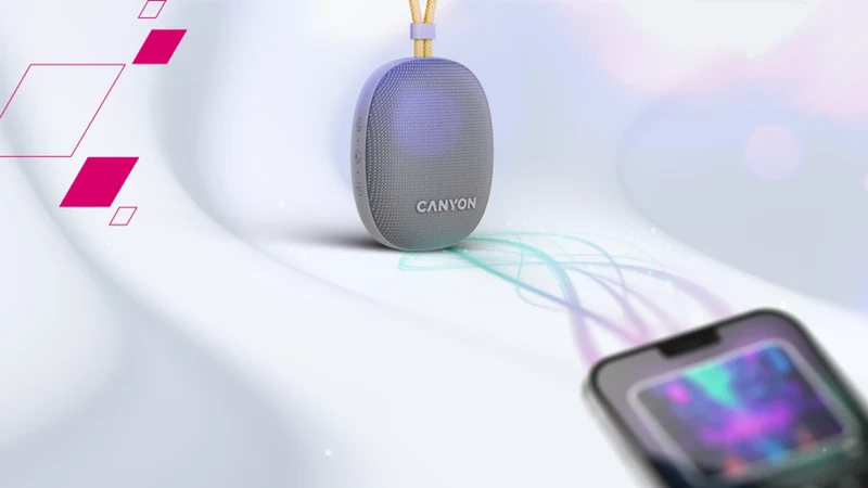 Canyon OnMove 12 Bluetooth Højttaler 5W IPX7, Grå