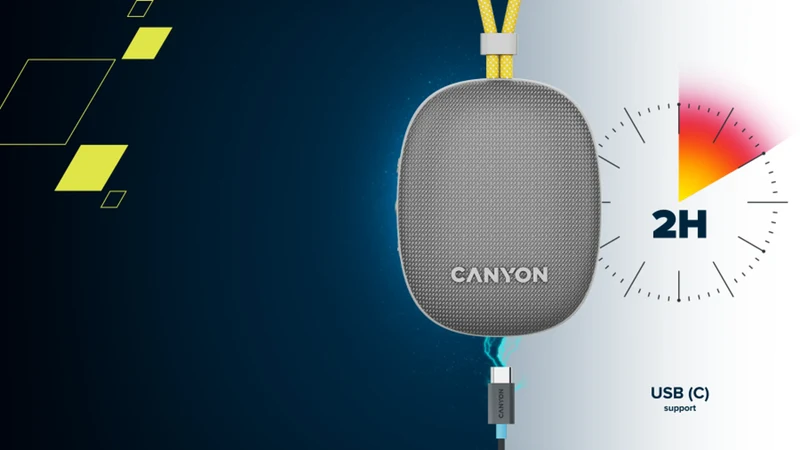 Canyon OnMove 12 Bluetooth Højttaler 5W IPX7, Grå