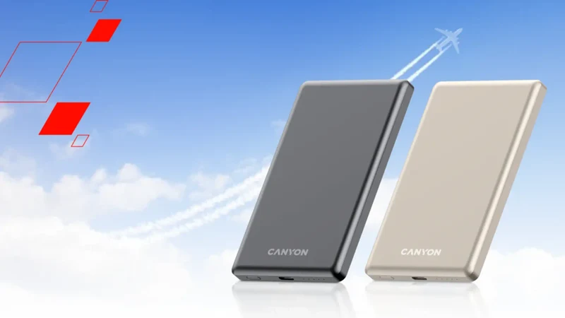 Canyon OnPower 505 MagSafe 5000 mAh PD20W, Mørkegrå